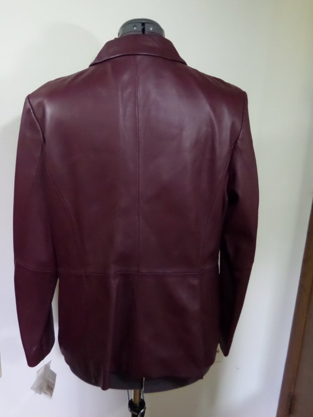 Preston & York Women's Burgundy  Color Soft Leather Jacket  SZ  XL NWT - Picture 4 of 9